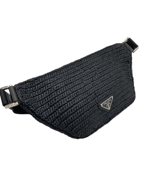 PRADA（プラダ）PRADA (プラダ) PRADA Crochet belt bag/クロシェベルトバッグ ブラック サイズ:-の古着・服飾アイテム