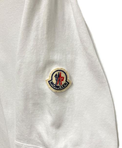 MONCLER（モンクレール）MONCLER (モンクレール) ネックロゴプリントTシャツ ホワイト サイズ:XLの古着・服飾アイテム