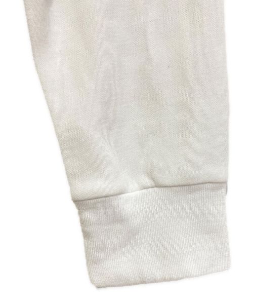 LOUIS VUITTON（ルイ ヴィトン）LOUIS VUITTON (ルイ ヴィトン) Neck Logo Cut  Sew（ネックロゴ長袖カットソー） ホワイト サイズ:Sの古着・服飾アイテム