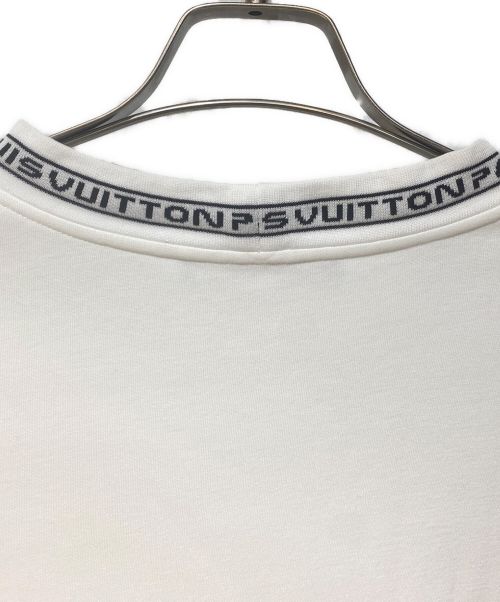 LOUIS VUITTON（ルイ ヴィトン）LOUIS VUITTON (ルイ ヴィトン) Neck Logo Cut  Sew（ネックロゴ長袖カットソー） ホワイト サイズ:Sの古着・服飾アイテム