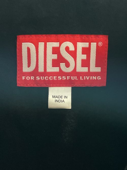 DIESEL（ディーゼル）DIESEL (ディーゼル) L-renn　ダメージレザーライダースジャケット ブラック サイズ:48の古着・服飾アイテム