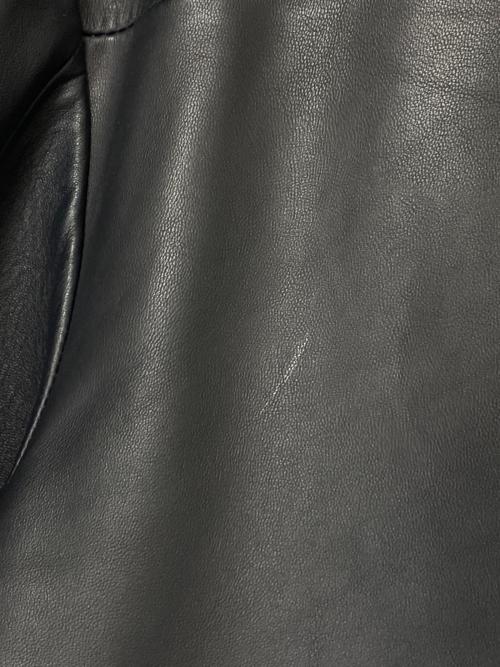 FENDI（フェンディ）FENDI (フェンディ) シングルライダースジャケット ネイビー サイズ:48の古着・服飾アイテム