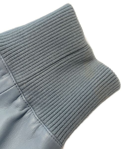 HERMES（エルメス）HERMES (エルメス) ナイロン×レザー リバーシブルジャケット スカイブルー サイズ:50の古着・服飾アイテム