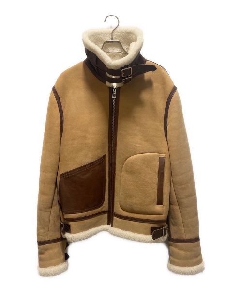 LOEWE（ロエベ）LOEWE (ロエベ) ムートンジャケット ベージュ サイズ:46の古着・服飾アイテム