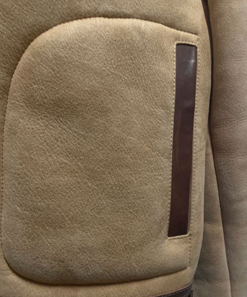 LOEWE（ロエベ）LOEWE (ロエベ) ムートンジャケット ベージュ サイズ:46の古着・服飾アイテム