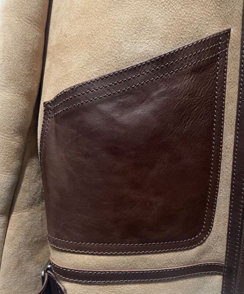 LOEWE（ロエベ）LOEWE (ロエベ) ムートンジャケット ベージュ サイズ:46の古着・服飾アイテム