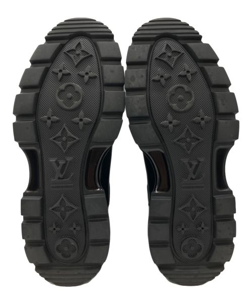 LOUIS VUITTON（ルイ ヴィトン）LOUIS VUITTON (ルイ ヴィトン) LVボールドライン アンクル モノグラム サイドゴアブーツ ブラック サイズ:7 1/2の古着・服飾アイテム