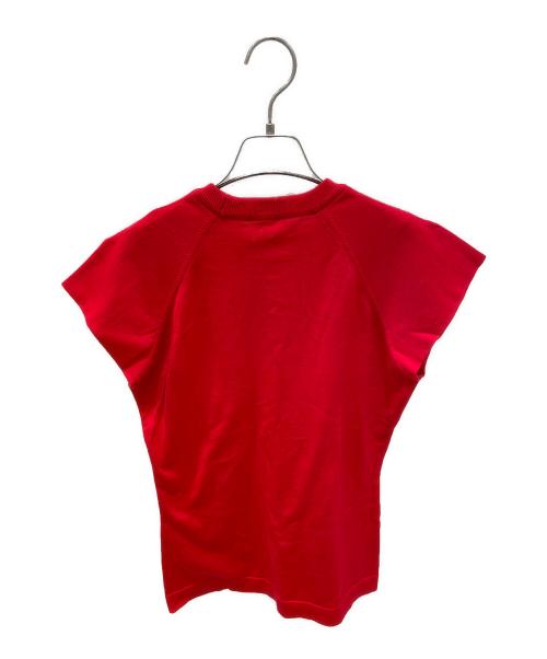 CHANEL BOUTIQUE（シャネル ブティック）CHANEL BOUTIQUE (シャネル ブティック) ココマークノースリーブニット レッド サイズ:36の古着・服飾アイテム