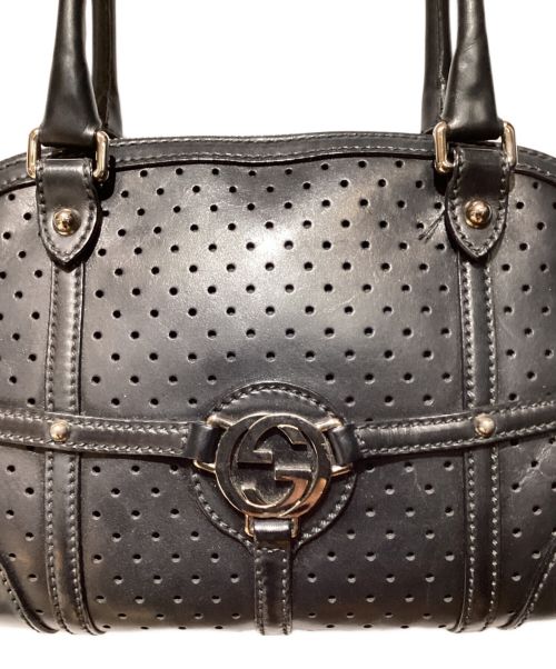 GUCCI（グッチ）GUCCI (グッチ) Interlocking G handbag（インターロッキングGハンドバッグ） ブラック サイズ:-の古着・服飾アイテム