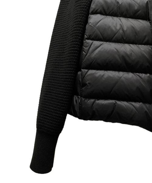 MONCLER（モンクレール）MONCLER (モンクレール) MAGLIONE TRICOT CARDIGAN/ニット切替ダウンカーディガン ブラック サイズ:Mの古着・服飾アイテム