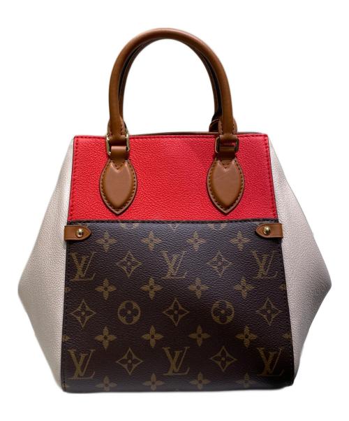LOUIS VUITTON（ルイ ヴィトン）LOUIS VUITTON (ルイ ヴィトン) フォールドトートPM レッド×ブラウン サイズ:PMの古着・服飾アイテム