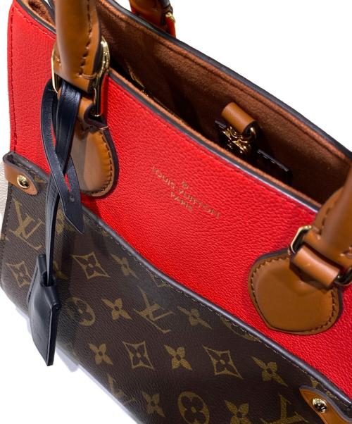 LOUIS VUITTON（ルイ ヴィトン）LOUIS VUITTON (ルイ ヴィトン) フォールドトートPM レッド×ブラウン サイズ:PMの古着・服飾アイテム