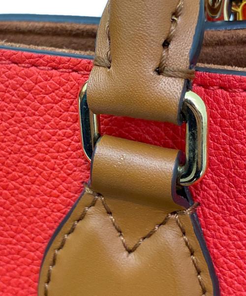 LOUIS VUITTON（ルイ ヴィトン）LOUIS VUITTON (ルイ ヴィトン) フォールドトートPM レッド×ブラウン サイズ:PMの古着・服飾アイテム