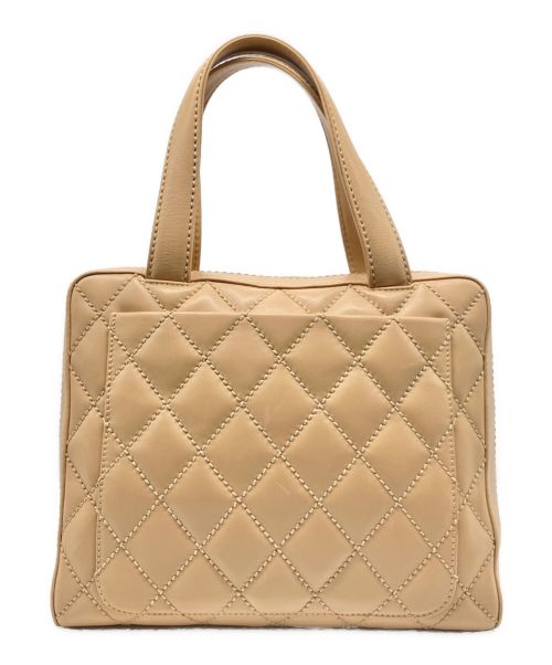 CHANEL（シャネル）CHANEL (シャネル) マトラッセ ワイルドステッチ ボストンバッグ ベージュ サイズ:30の古着・服飾アイテム