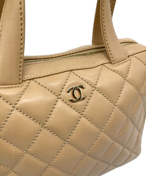 CHANEL（シャネル）CHANEL (シャネル) マトラッセ ワイルドステッチ ボストンバッグ ベージュ サイズ:30の古着・服飾アイテム