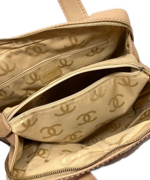 CHANEL（シャネル）CHANEL (シャネル) マトラッセ ワイルドステッチ ボストンバッグ ベージュ サイズ:30の古着・服飾アイテム