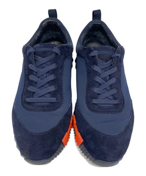 HERMES（エルメス）HERMES (エルメス) バウンシング ファブリック スエード スニーカー ネイビー サイズ:41の古着・服飾アイテム