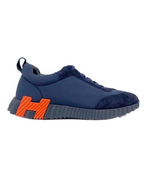 HERMES（エルメス）HERMES (エルメス) バウンシング ファブリック スエード スニーカー ネイビー サイズ:41の古着・服飾アイテム
