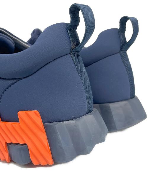 HERMES（エルメス）HERMES (エルメス) バウンシング ファブリック スエード スニーカー ネイビー サイズ:41の古着・服飾アイテム