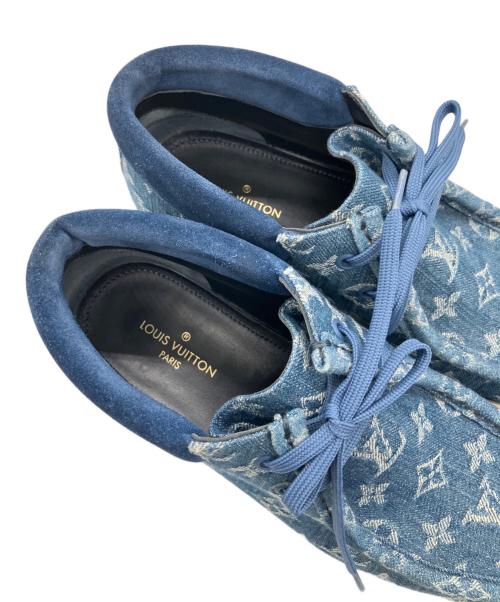 LOUIS VUITTON（ルイ ヴィトン）LOUIS VUITTON (ルイ ヴィトン) モッズラインアンクルブーツ インディゴ サイズ:7  1/2の古着・服飾アイテム