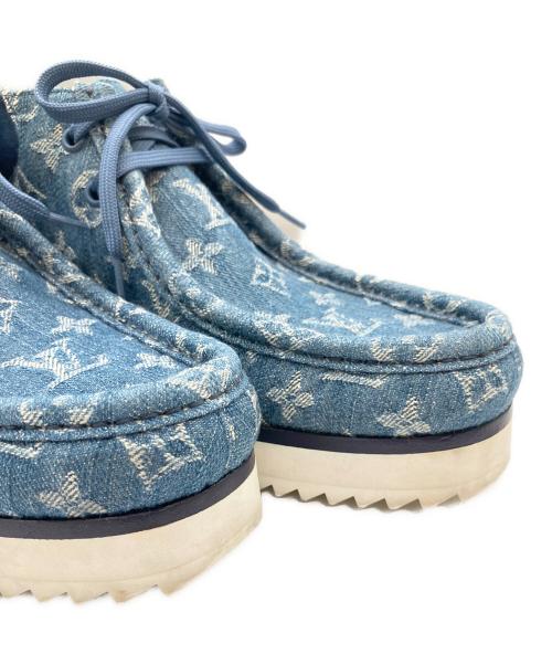 LOUIS VUITTON（ルイ ヴィトン）LOUIS VUITTON (ルイ ヴィトン) モッズラインアンクルブーツ インディゴ サイズ:7  1/2の古着・服飾アイテム