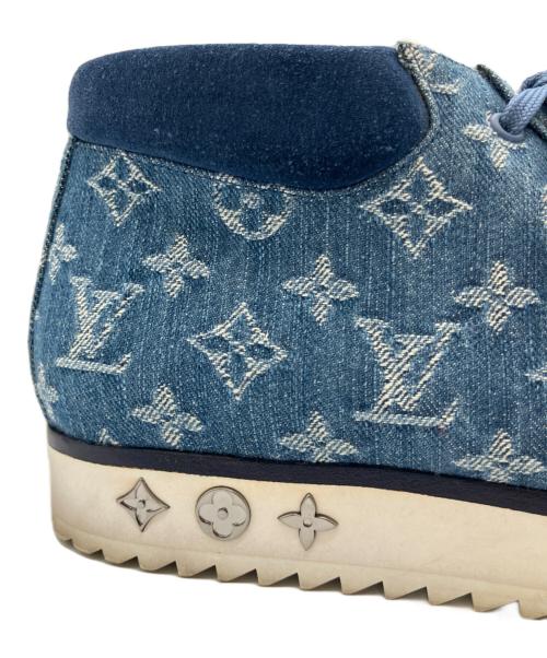 LOUIS VUITTON（ルイ ヴィトン）LOUIS VUITTON (ルイ ヴィトン) モッズラインアンクルブーツ インディゴ サイズ:7  1/2の古着・服飾アイテム