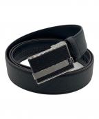 dunhillダンヒル）の古着「リバーシブル 35mm レクタンギュラーローラーバックル グレインレザー ベルト」