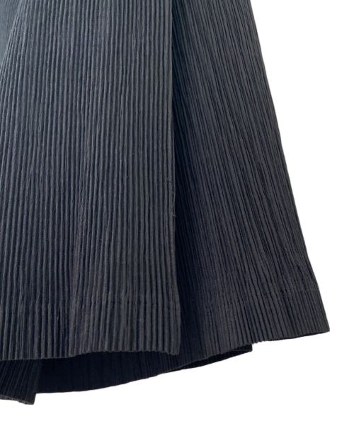 ISSEY MIYAKE（イッセイミヤケ）ISSEY MIYAKE (イッセイミヤケ) プリーツラップスカート ブラック サイズ:2の古着・服飾アイテム