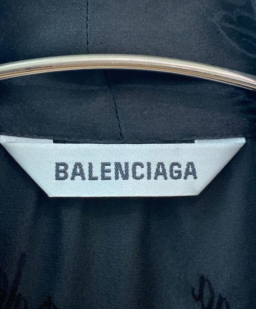 BALENCIAGA（バレンシアガ）BALENCIAGA (バレンシアガ) ロゴジャカードブラウス ブラック サイズ:34の古着・服飾アイテム