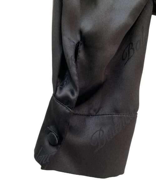 BALENCIAGA（バレンシアガ）BALENCIAGA (バレンシアガ) ロゴジャカードブラウス ブラック サイズ:34の古着・服飾アイテム