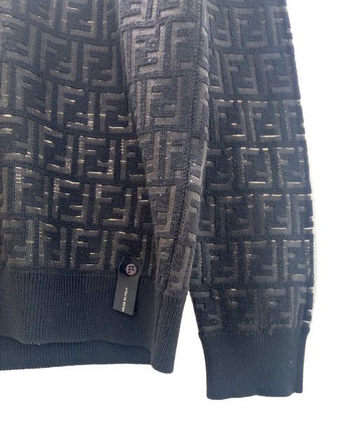 FENDI（フェンディ）FENDI (フェンディ) ズッカ柄ニット ブラック サイズ:50の古着・服飾アイテム