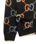 中古・古着 GUCCI (グッチ) GGジャガードマルチカラーカーディガン ブラック サイズ:XS：100000円