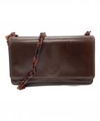 PRADAプラダ）の古着「チェーンショルダーバッグ」｜ブラウン