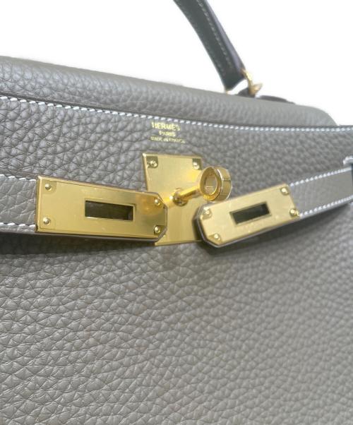 HERMES（エルメス）HERMES (エルメス) ケリー 28 内縫い/ゴールド金具/トゴ/エトゥープ/B刻印 エトゥープ サイズ:28 未使用品の古着・服飾アイテム