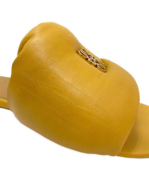 LOEWE（ロエベ）LOEWE (ロエベ) パッドフラットミュール イエロー サイズ:38の古着・服飾アイテム