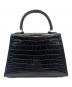 HERMES Mini Kelly Porosus Shine Mini Noir Black/ ミニケリー 20 外縫い ポロサス  ブラック ノワール / ゴールド金具/〇Z刻印：1996年製 ノワール サイズ:20/ミニ/MINI：5650000円