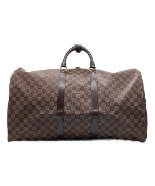 LOUIS VUITTON（ルイ ヴィトン）LOUIS VUITTON (ルイ ヴィトン) キーポル・バンドリエール55 ブラウン サイズ:55の古着・服飾アイテム