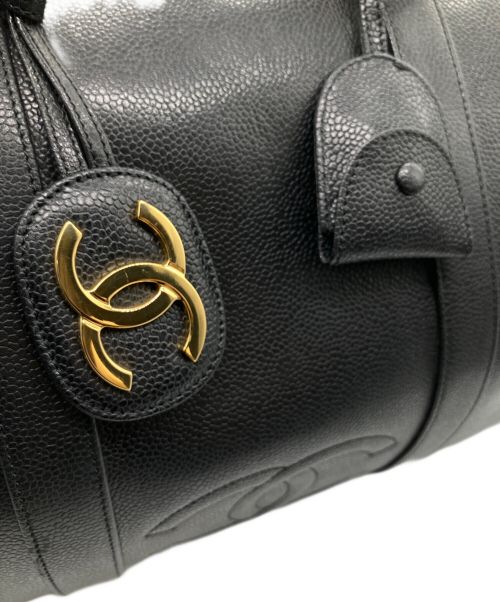CHANEL（シャネル）CHANEL (シャネル) 2WAYショルダーボストンバッグ ブラックの古着・服飾アイテム