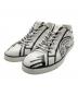 FENDI（フェンディ）の古着「×Joshua Vibes Trompe Loeil Stamp Leather Sneakers/スタンプスニーカー」｜ホワイト