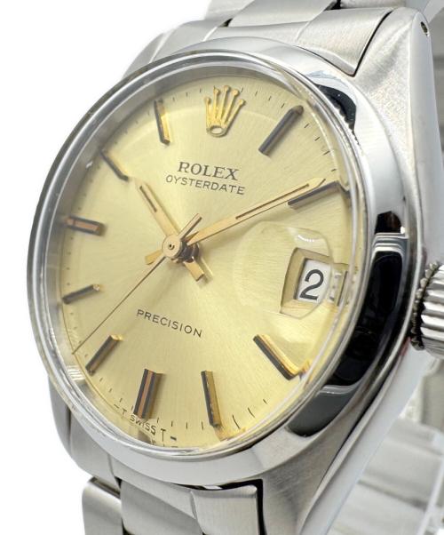 ROLEX（ロレックス）ROLEX (ロレックス) オイスターデイト プレシジョン Ref.6694 シルバー文字盤（ヤケ変色） サイズ:34mmの古着・服飾アイテム