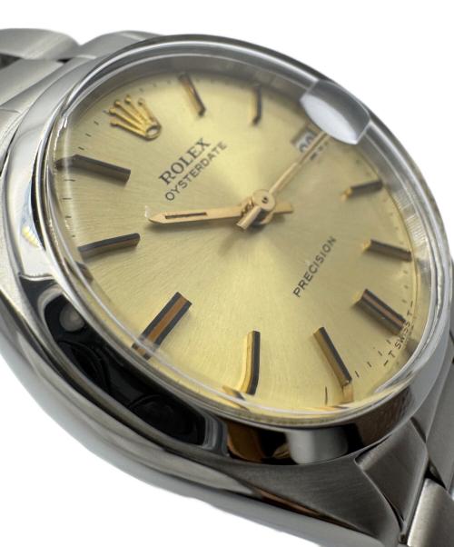 ROLEX（ロレックス）ROLEX (ロレックス) オイスターデイト プレシジョン Ref.6694 シルバー文字盤（ヤケ変色） サイズ:34mmの古着・服飾アイテム
