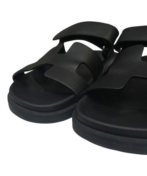 HERMES（エルメス）HERMES (エルメス) 《シプレ》ストラップサンダル ブラック サイズ:38の古着・服飾アイテム