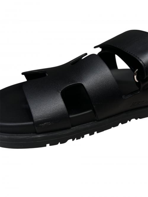 HERMES（エルメス）HERMES (エルメス) 《シプレ》ストラップサンダル ブラック サイズ:38の古着・服飾アイテム