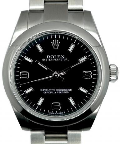 ロレックス ROLEX オイスターパーペチュアル31 ボーイズ 自動巻き 腕時計 SS ブラック文字盤 177200 中古 新入荷 RO0303 中古・古着通販】ROLEX (ロレックス) OYSTER PERPETUAL オイスター
