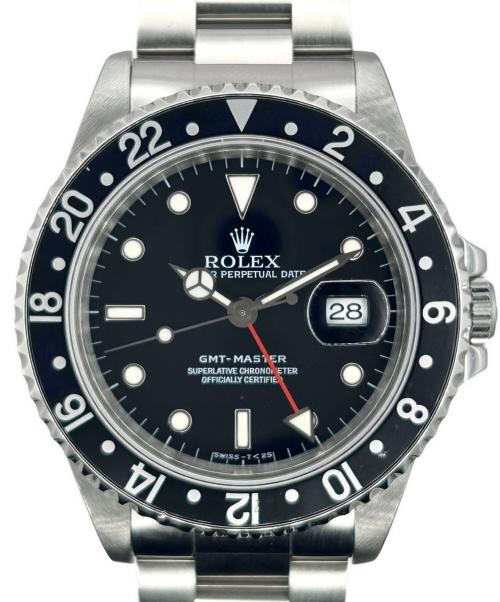 ROLEX（ロレックス）ROLEX (ロレックス) GMT-MASTER ⅠGMTマスター 40 Ref.16700 黒文字盤 黒文字盤 サイズ:40mm/19.0cm/13コマの古着・服飾アイテム