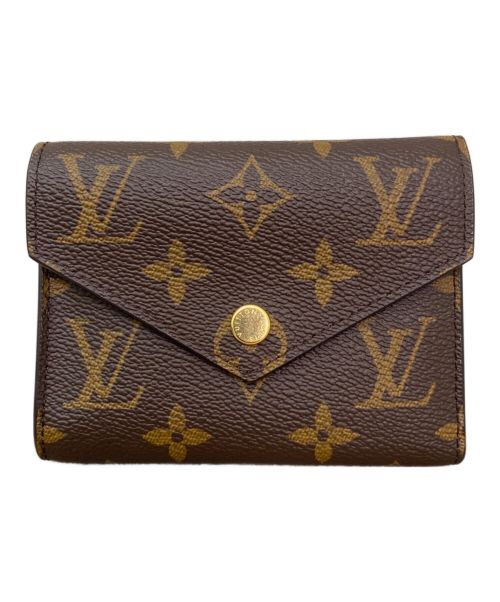 LOUIS VUITTON（ルイ ヴィトン）LOUIS VUITTON (ルイ ヴィトン) ポルトフォイユ・ヴィクトリーヌ ブラウン×ピンクの古着・服飾アイテム
