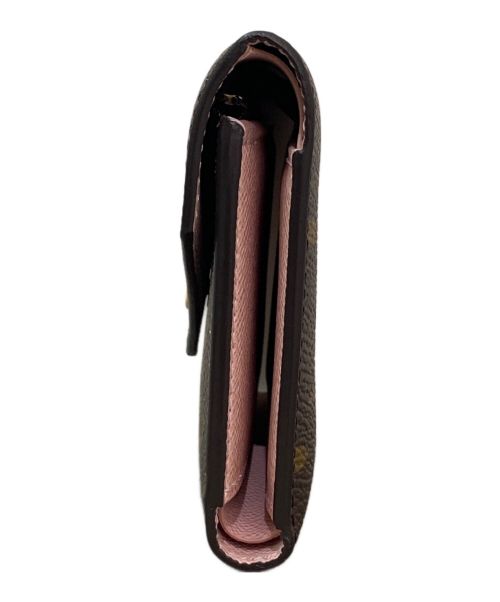 LOUIS VUITTON（ルイ ヴィトン）LOUIS VUITTON (ルイ ヴィトン) ポルトフォイユ・ヴィクトリーヌ ブラウン×ピンクの古着・服飾アイテム