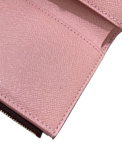 LOUIS VUITTON（ルイ ヴィトン）LOUIS VUITTON (ルイ ヴィトン) ポルトフォイユ・ヴィクトリーヌ ブラウン×ピンクの古着・服飾アイテム