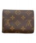 LOUIS VUITTON (ルイ ヴィトン) ポルトフォイユ・ヴィクトリーヌ ブラウン×ピンク：60000円