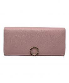 BVLGARI（ブルガリ）の古着「長財布 ロゴクリップ」｜ピンク
